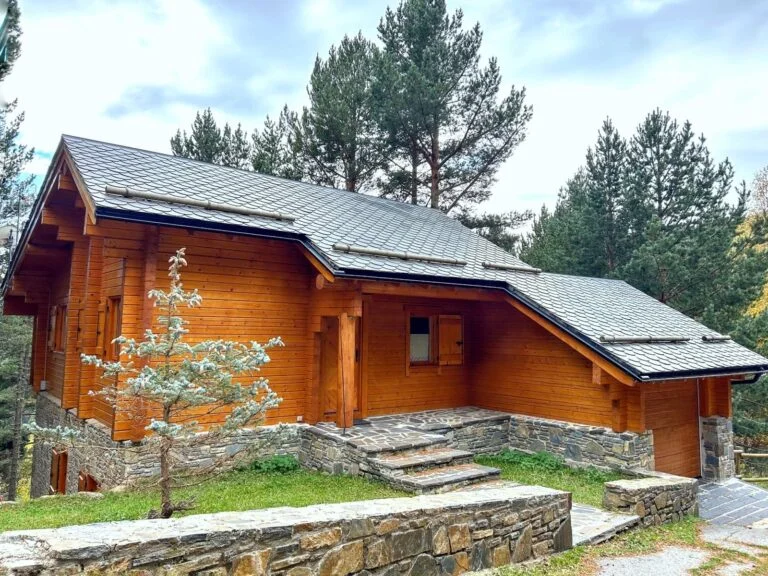 The chalet in summer