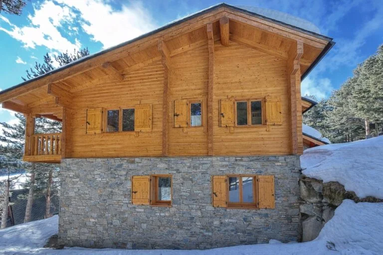 The chalet in winter
